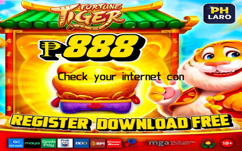 Check your internet connection and try again
